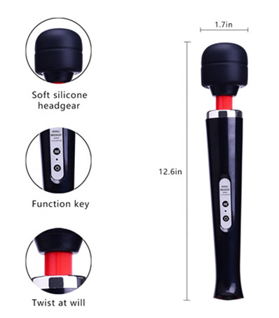 10 Speeds Rechargeable Powerful Vibration Wand Mas