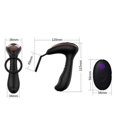 Anal plug prostate massager for men