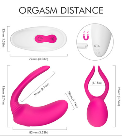 Wireless remote control vibration ring multi-frequ
