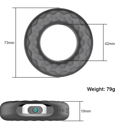 Rechargeable silicone vibration cock ring