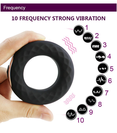 Rechargeable silicone vibration cock ring