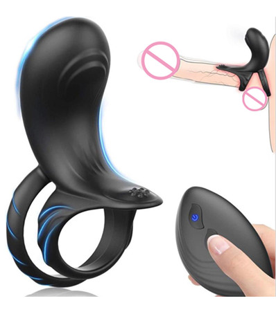 Locking sex ring male vibration silicone ring wire
