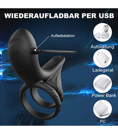 Locking sex ring male vibration silicone ring wire