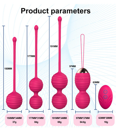 Intimate Kegel  4 Premium Silicone Kegel Balls for