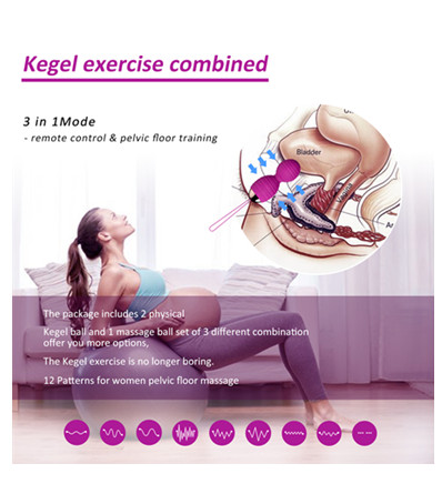 Intimate Kegel  4 Premium Silicone Kegel Balls for