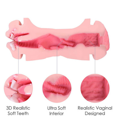 Male double-hole jet cup masturbation cup