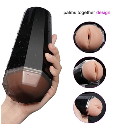 Male Massager Cup Electric Toy Men Realistic Pocke