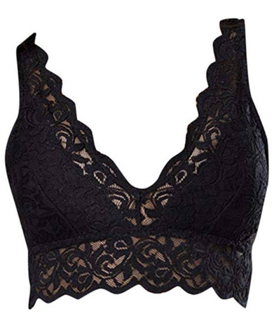 Ladies Sexy Sheer Lace Satin Nightwear Pajama V-ne