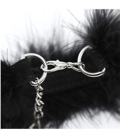 bondage tied hands and foot handcuffs short feathe