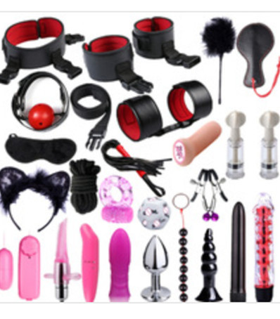 BDSM Bondage Set Leather Sex Exotic Dancewear 