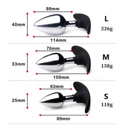 New design hot sale metal small anal plug 
