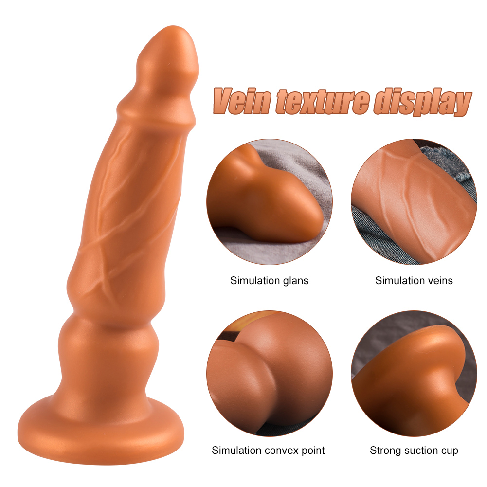 Alien-shaped liquid silicone open anal fun backyar