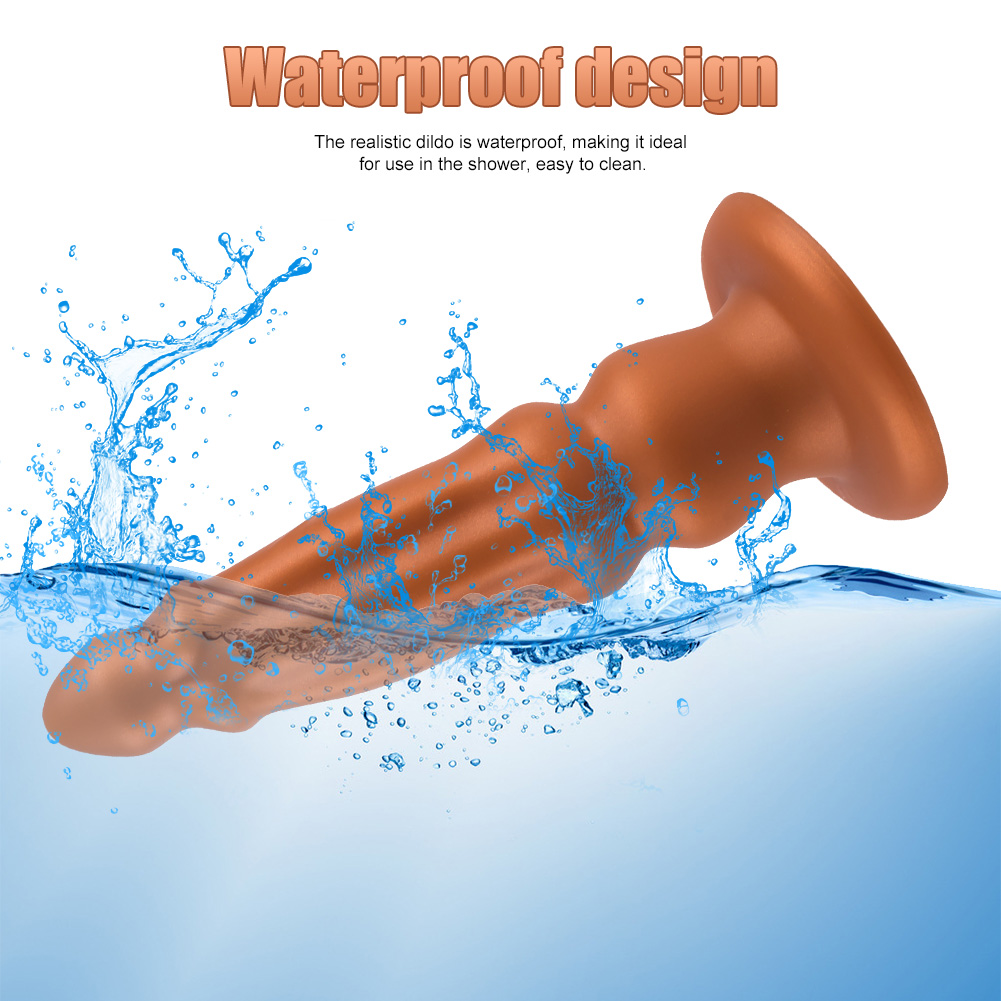 Alien-shaped liquid silicone open anal fun backyar