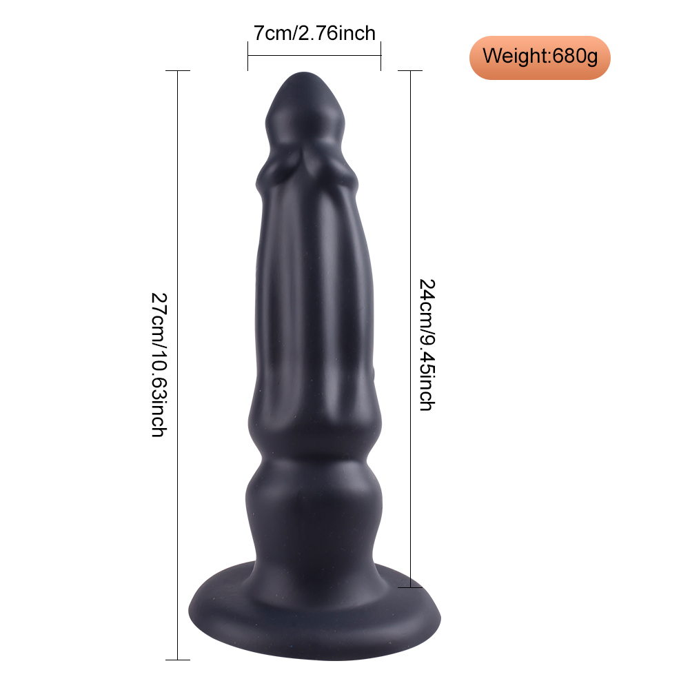 Alien-shaped liquid silicone open anal fun backyar