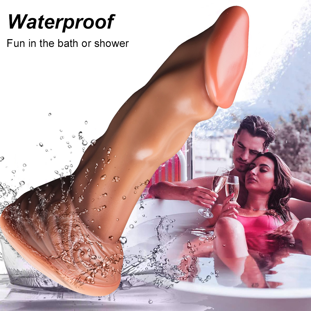 Soft liquid silicone brown dildo dildo female mast