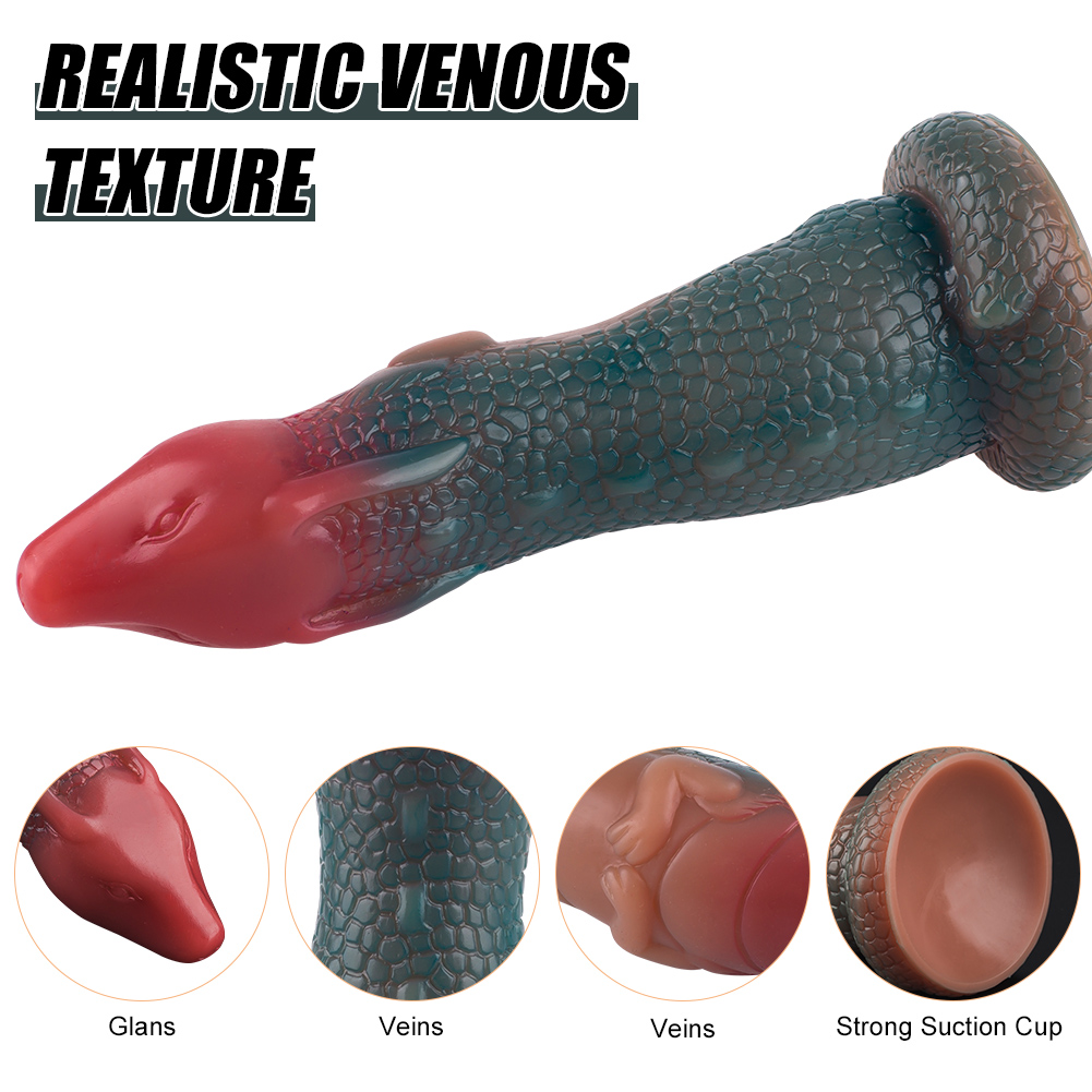 Xiaoqinglong alien-shaped phallus liquid silicone 