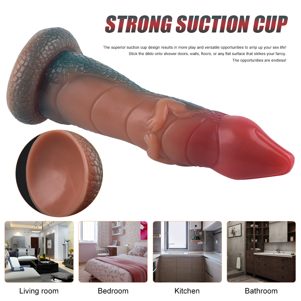 Xiaoqinglong alien-shaped phallus liquid silicone 