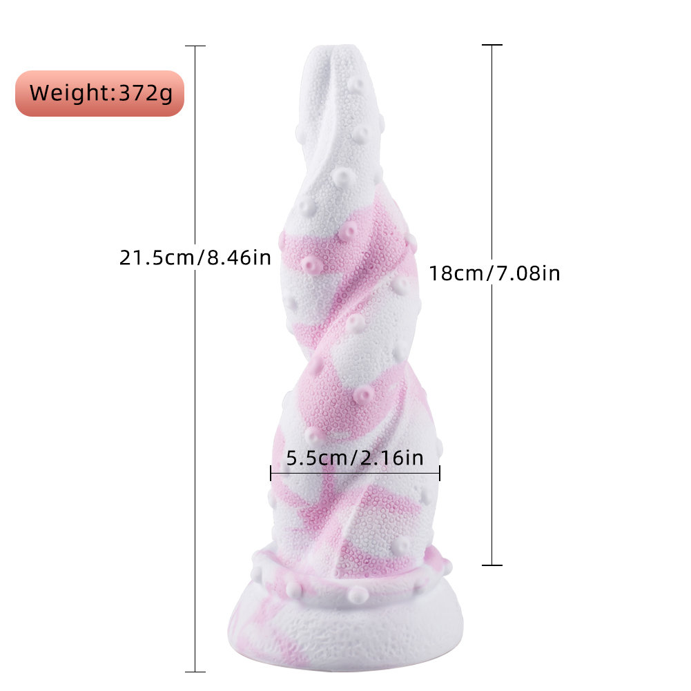 Mixed color liquid silicone oversized realistic di