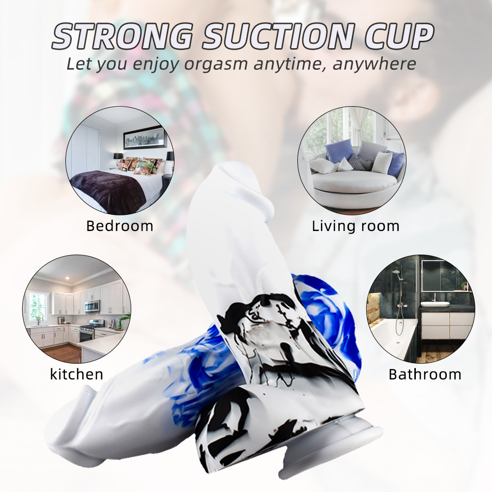 Two-color liquid silicone suction cup female mastu