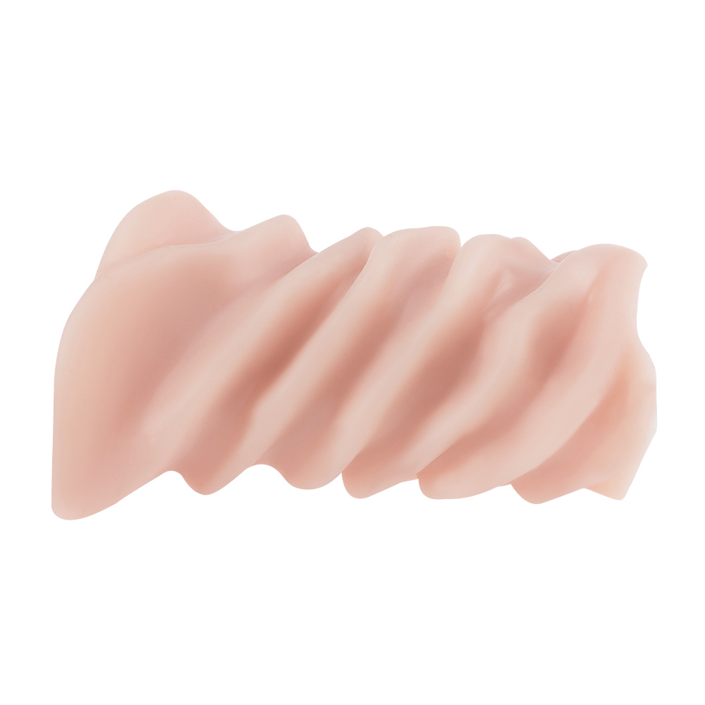 Male inverted masturbation device solid silicone f