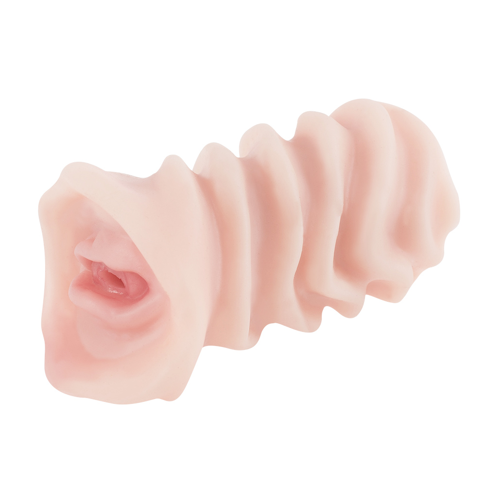 Male inverted masturbation device solid silicone f