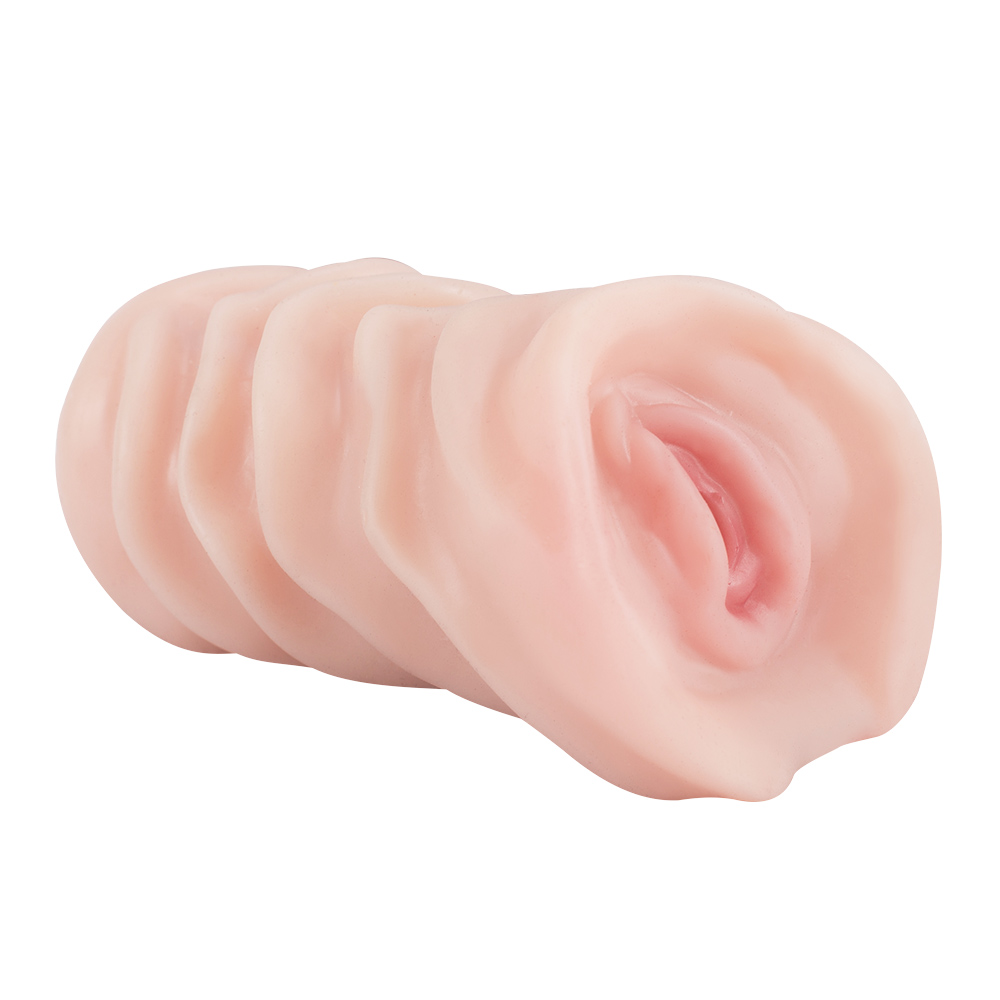 Male inverted masturbation device solid silicone f