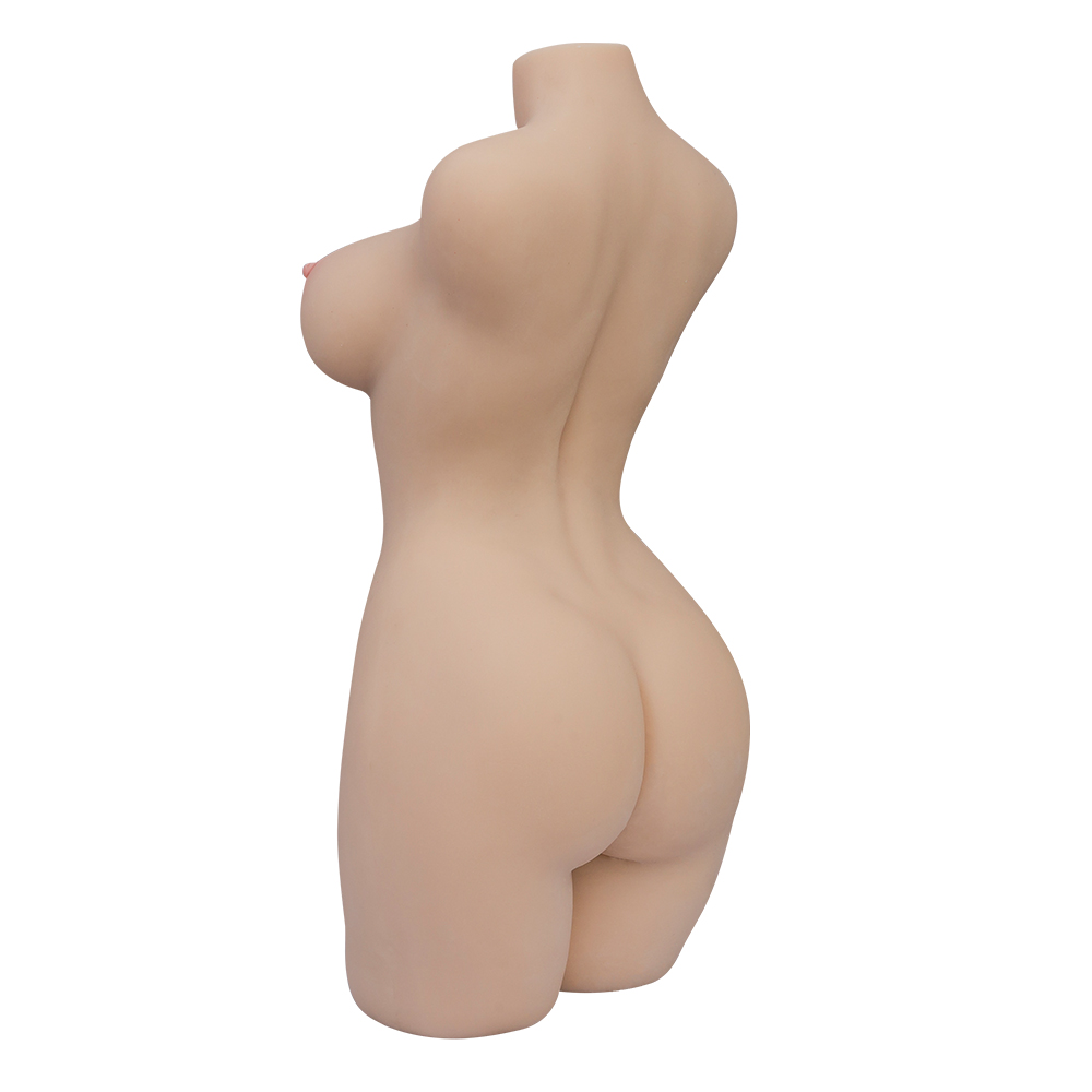Beautiful back half-length mold male masturbation 
