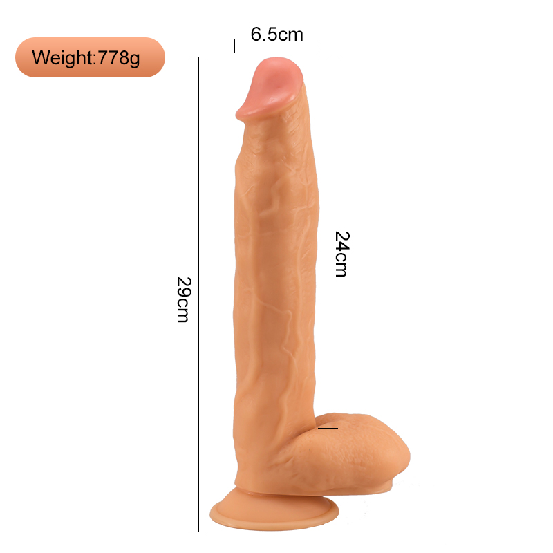 Female masturbator dildo super soft thick long sil