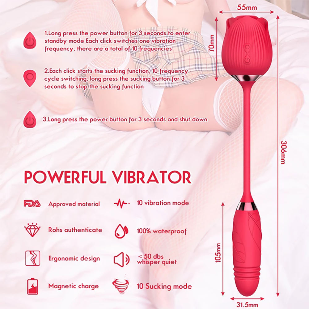 Clitoral Sucking Vibrator Rose Vibrating Expansion