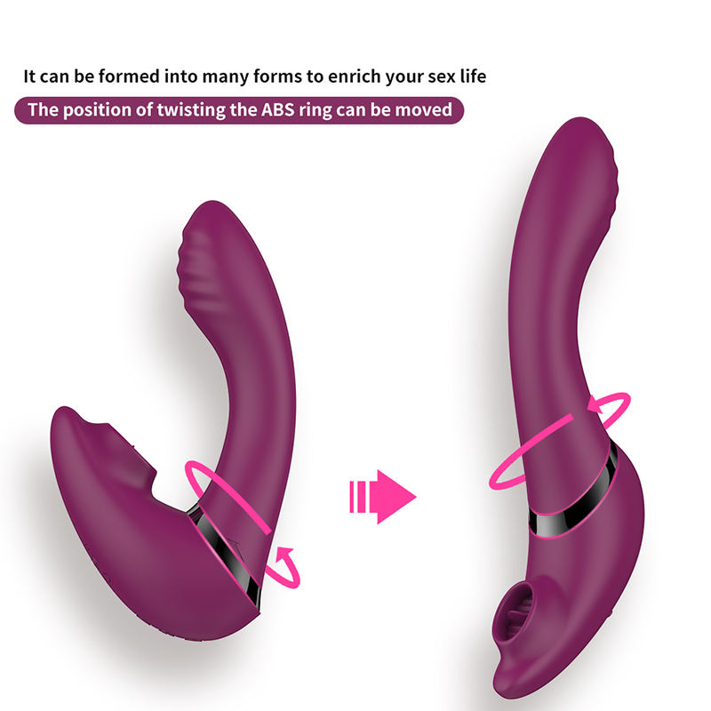 Nipple Sucker wearable waterproof Tongue Vibrator 
