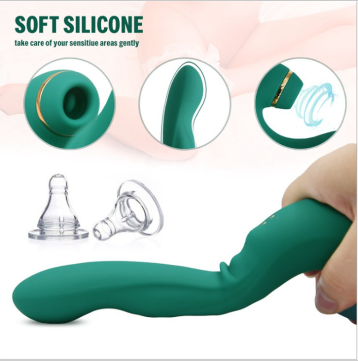 Rechargeable G-Spot Dildo Vibrator Clitoral Suckin
