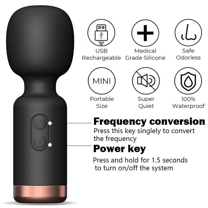 10 Frequency Mute Women Wireless Cordless mini Vib