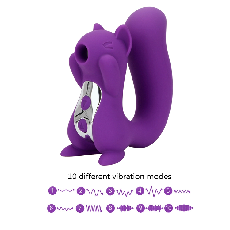 10 frequency squirrel sucking vibration massager w