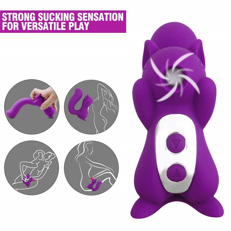 10 frequency squirrel sucking vibration massager w