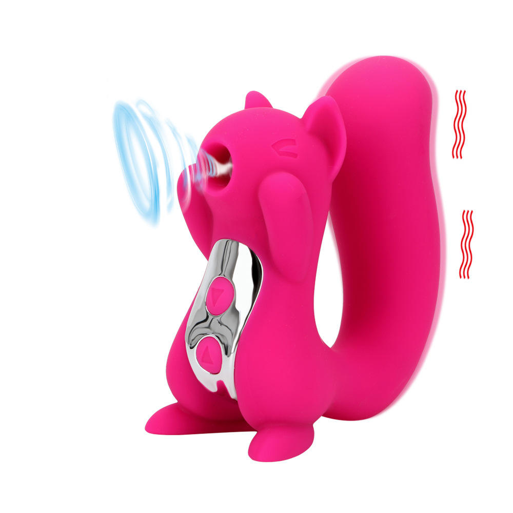 10 frequency squirrel sucking vibration massager w