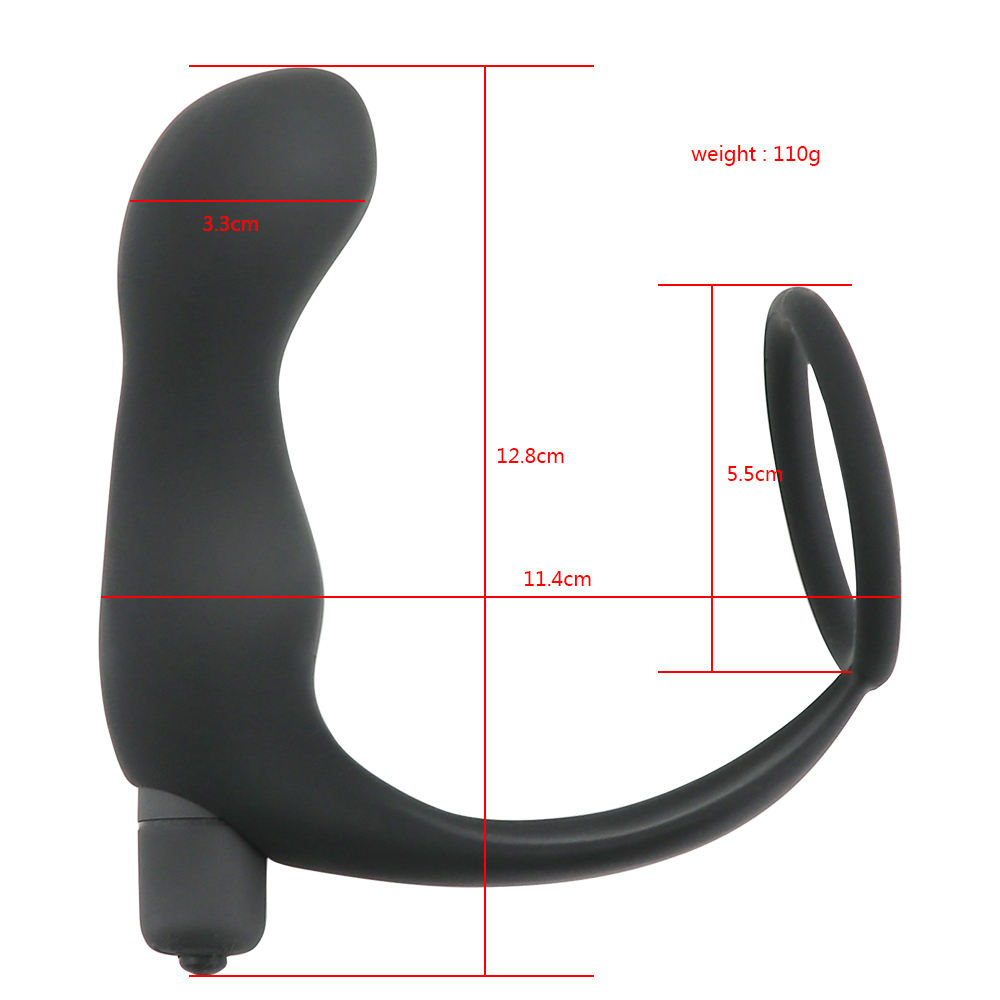 Silicone Prostate-Massager-Dildo Anal Plugs Vibrat