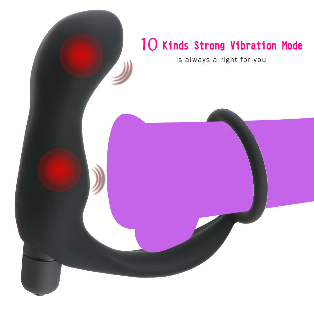 Silicone Prostate-Massager-Dildo Anal Plugs Vibrat