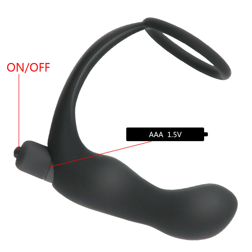 Silicone Prostate-Massager-Dildo Anal Plugs Vibrat