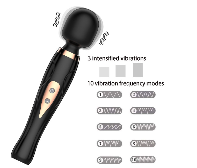 Powerful vibrating massage stick charging queen-si